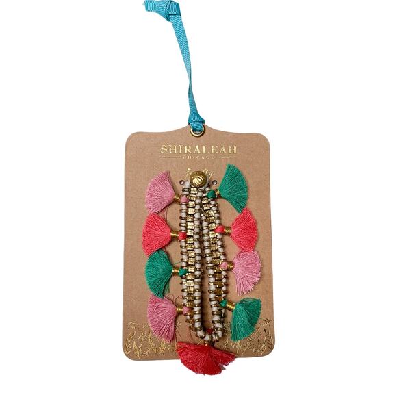 Copied - Shiraleah Felicity Boho Tassel Bracelet Multicolor - Picture 6 of 7